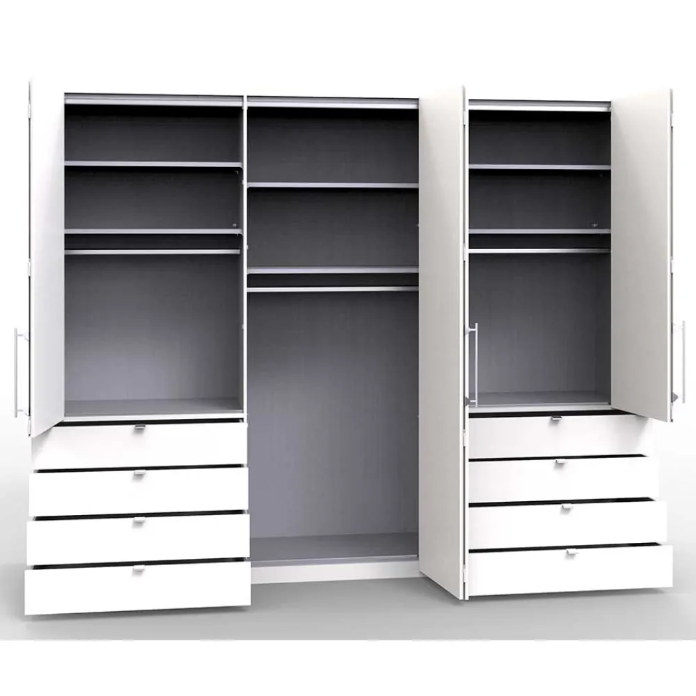 Wohnen Schrank fürs Schlafzimmer mit 8 Schubladen - Donpiave