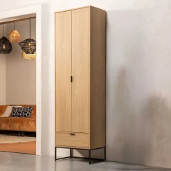 Wohnen Schrank in Eiche Natur Dekor - Ariadelco