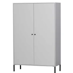 Wohnen Schrank in Hellgrau und Schwarz - Aturin