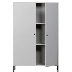 Wohnen Schrank in Hellgrau und Schwarz - Aturin