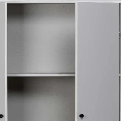 Wohnen Schrank in Hellgrau und Schwarz - Aturin