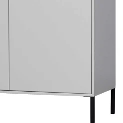 Wohnen Schrank in Hellgrau und Schwarz - Aturin