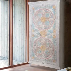 Wohnen Schrank in Holz White Wash - Notana