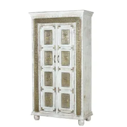 Wohnen Orientalische Möbel*Schrank mit Elefanten und Ornamenten - Sevenzina