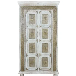 Wohnen Orientalische Möbel*Schrank mit Elefanten und Ornamenten - Sevenzina