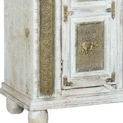 Wohnen Orientalische Möbel*Schrank mit Elefanten und Ornamenten - Sevenzina