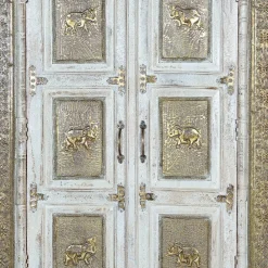 Wohnen Orientalische Möbel*Schrank mit Elefanten und Ornamenten - Sevenzina