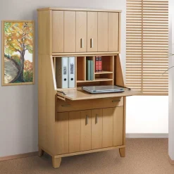Wohnen Esszimmerschränke*Schrank mit Schreibklappe in Buche Natur - Lidoral