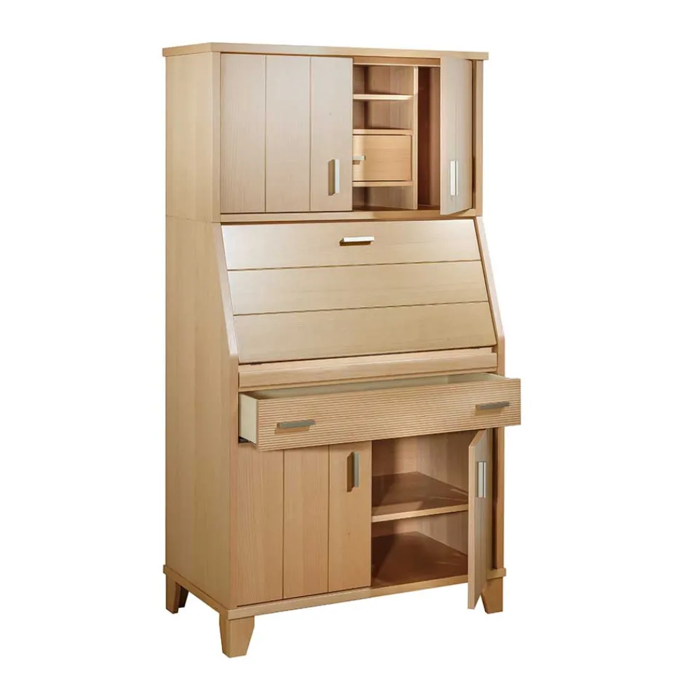 Wohnen Esszimmerschränke*Schrank mit Schreibklappe in Buche Natur - Lidoral