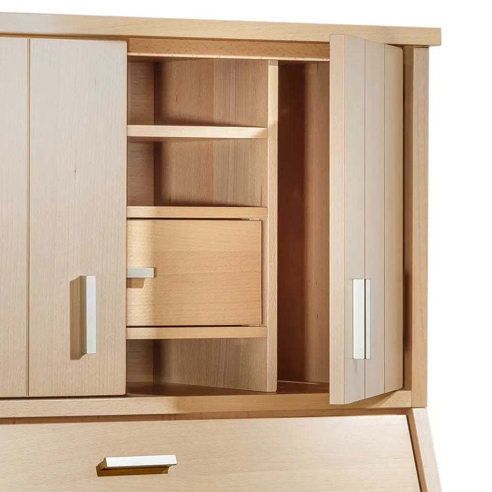 Wohnen Esszimmerschränke*Schrank mit Schreibklappe in Buche Natur - Lidoral