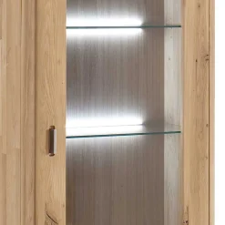 Wohnen Schrank Vitrine aus Eiche Massivholz - Destal