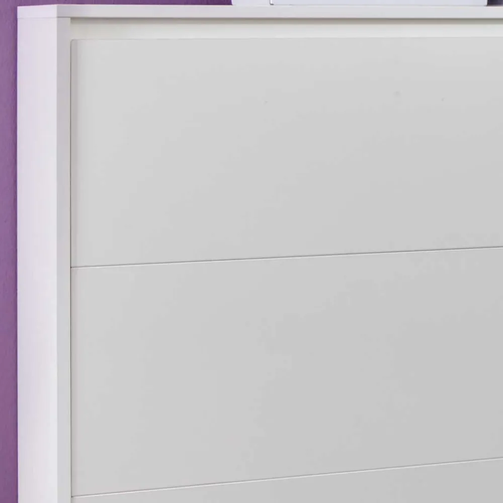 Wohnen Weiße Möbel*Schrankbett in Weiß aus Metall mit Matratze - Dynamic