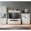 Wohnen Schrankwand Wohnzimmer in Weiß - Hazime (vierteilig)