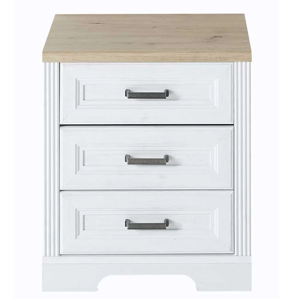 Wohnen Schreibtisch & Rollcontainer Set - Mehady (dreiteilig)