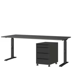 Wohnen Schreibtisch & Rollcontainer - 3 Größen - Tila (zweiteilig)