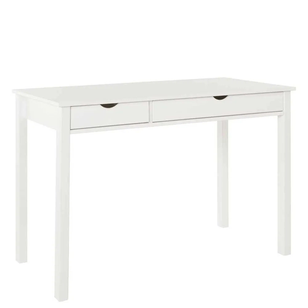 Wohnen Jugendzimmertische|Kinderschreibtische*Schreibtisch aus Holz in Weiß lackiert - Jaisa