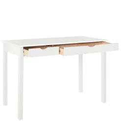 Wohnen Jugendzimmertische|Kinderschreibtische*Schreibtisch aus Holz in Weiß lackiert - Jaisa