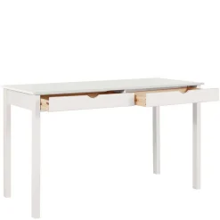 Wohnen Jugendzimmertische|Kinderschreibtische*Schreibtisch aus Holz in Weiß lackiert - Jaisa