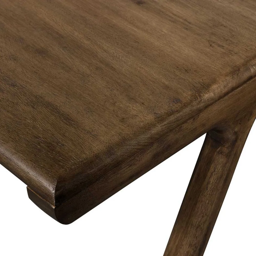 Wohnen Schreibtisch aus Mangoholz in Walnuss Braun - Tadeuz