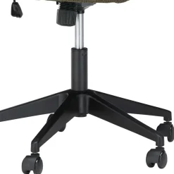 Wohnen Schreibtisch Drehstuhl aus Strukturstoff Oliv Grün - Alexandro