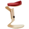 Wohnen Bürostühle*Schreibtisch Hocker in Rot Stoff - Cognac