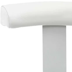 Wohnen Graue Möbel|Weiße Möbel*Schreibtisch Hocker mit Rückenlehne in Weiß - Tanta