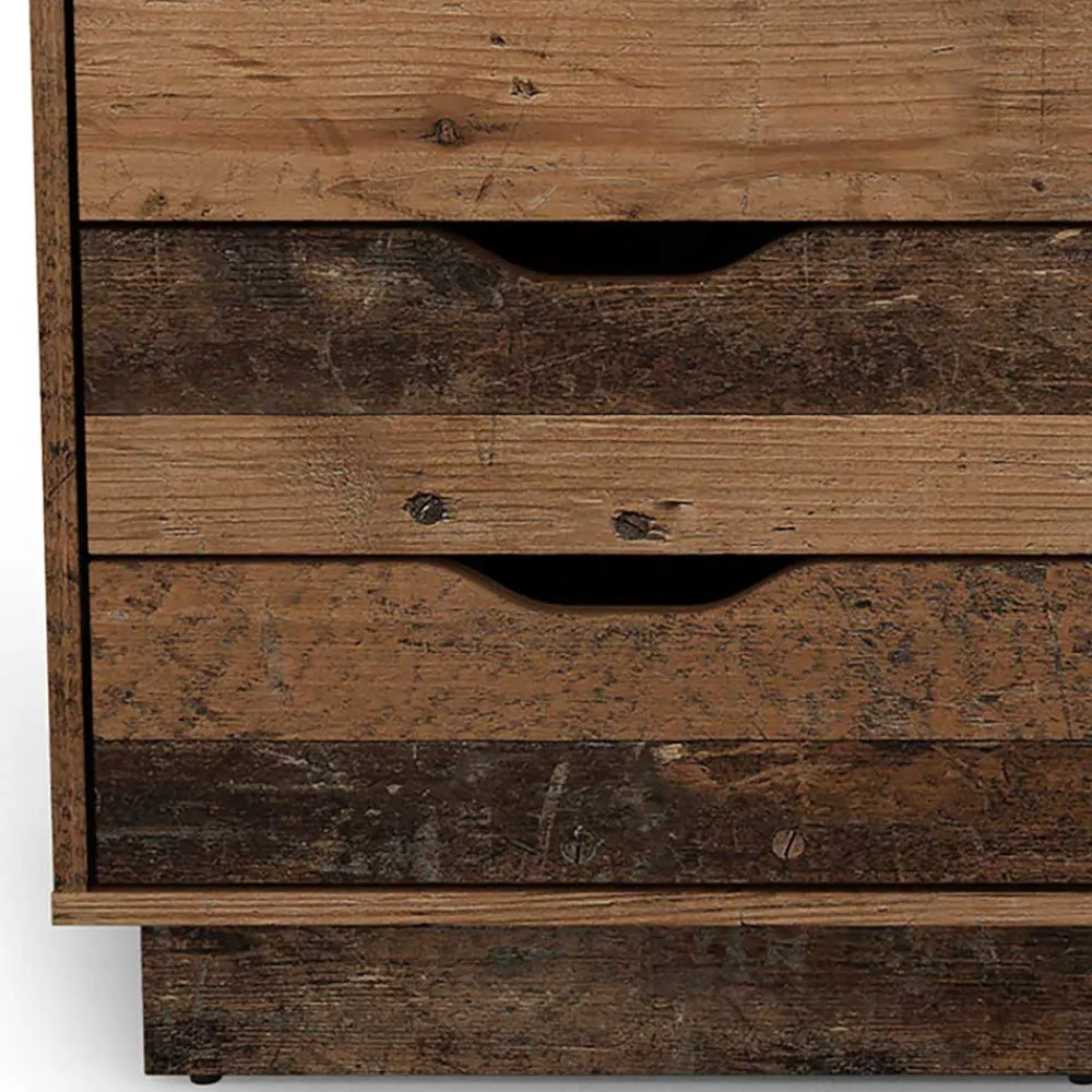 Kinder Wohnen Schreibtisch in Altholz Optik mit Anthrazit - Georgia