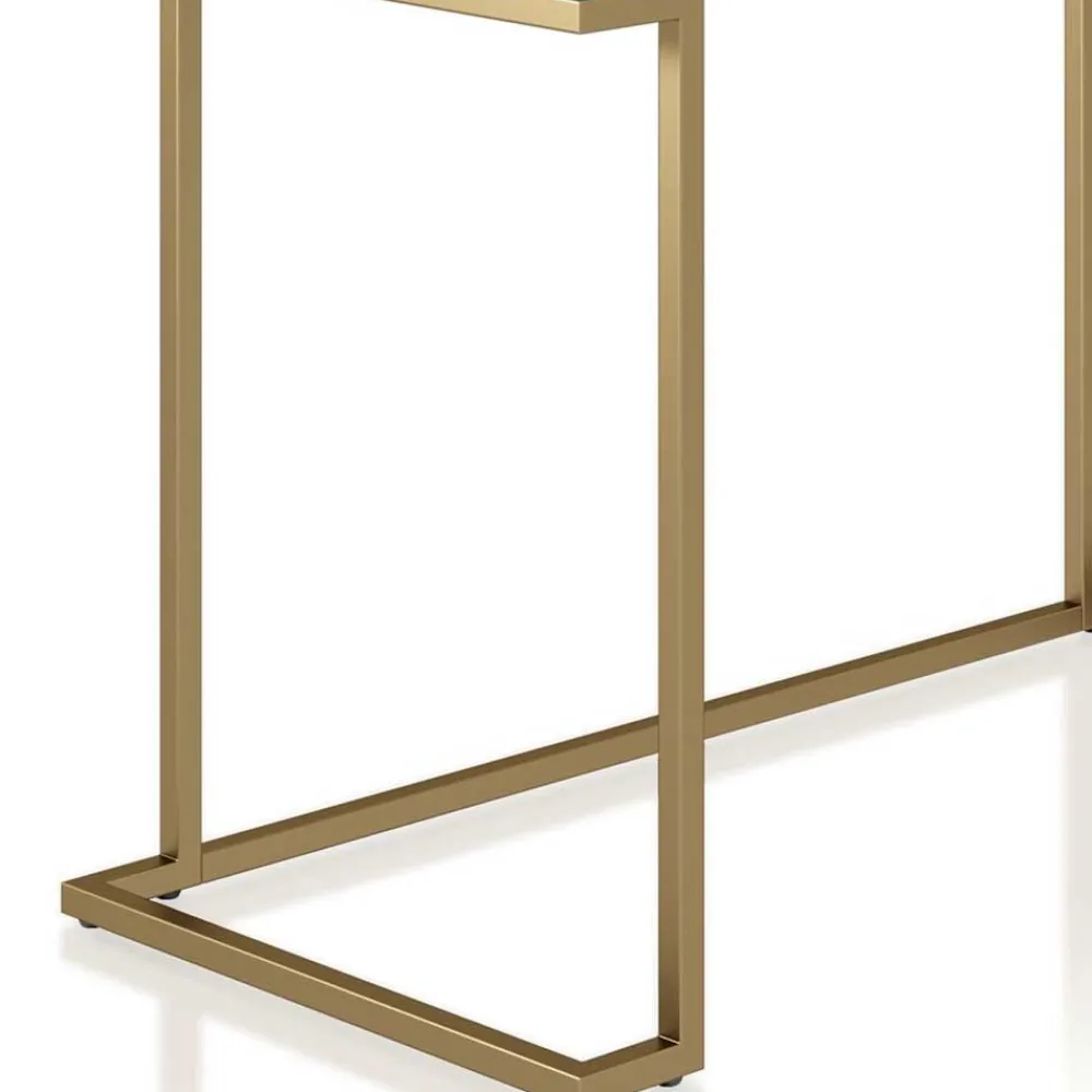 Wohnen Bürotische|Jugendzimmertische*Schreibtisch in Grau und Messing - Woman