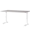 Wohnen Tische|Bürotische*Schreibtisch in Hellgrau und Weiß - Topper