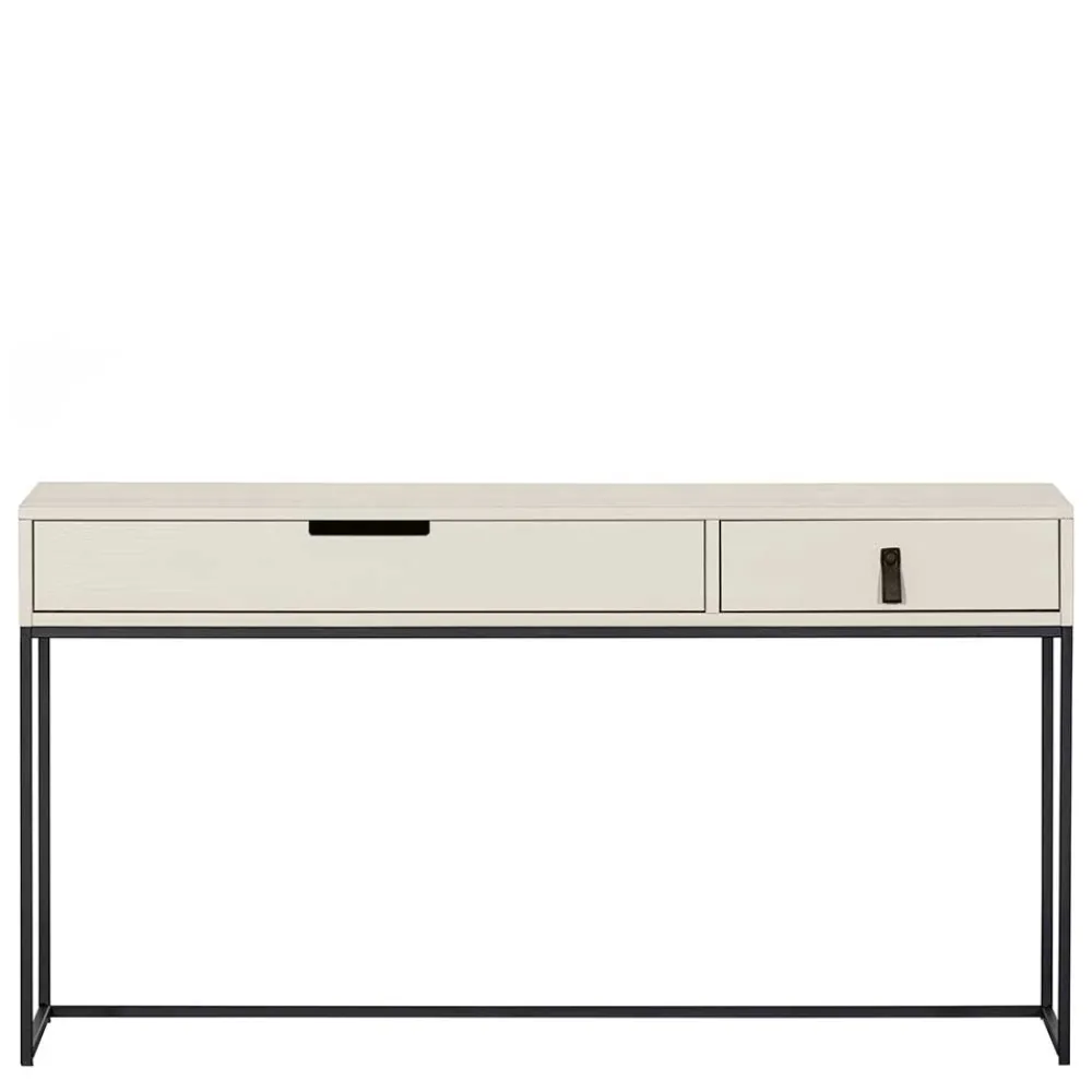 Kinder Wohnen Schreibtisch in Hellgrau mit Schwarz - Lergavano