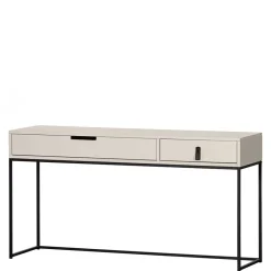 Kinder Wohnen Schreibtisch in Hellgrau mit Schwarz - Lergavano