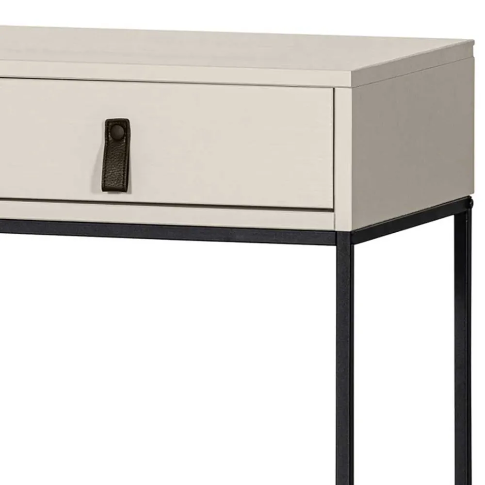 Kinder Wohnen Schreibtisch in Hellgrau mit Schwarz - Lergavano