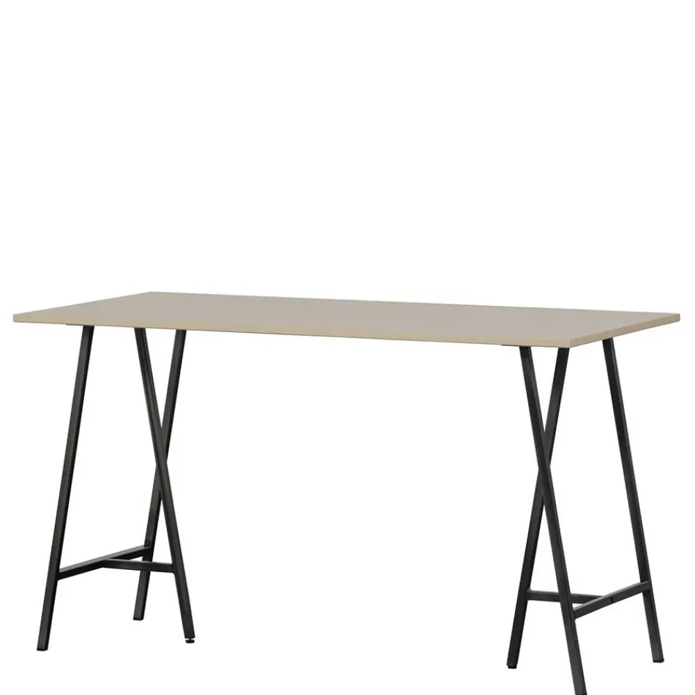 Wohnen Schreibtisch in Hellgrau Kiefernholz - Amare