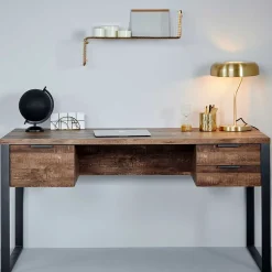 Kinder Wohnen Schreibtisch in Vintage Eiche Dekor - Srecla