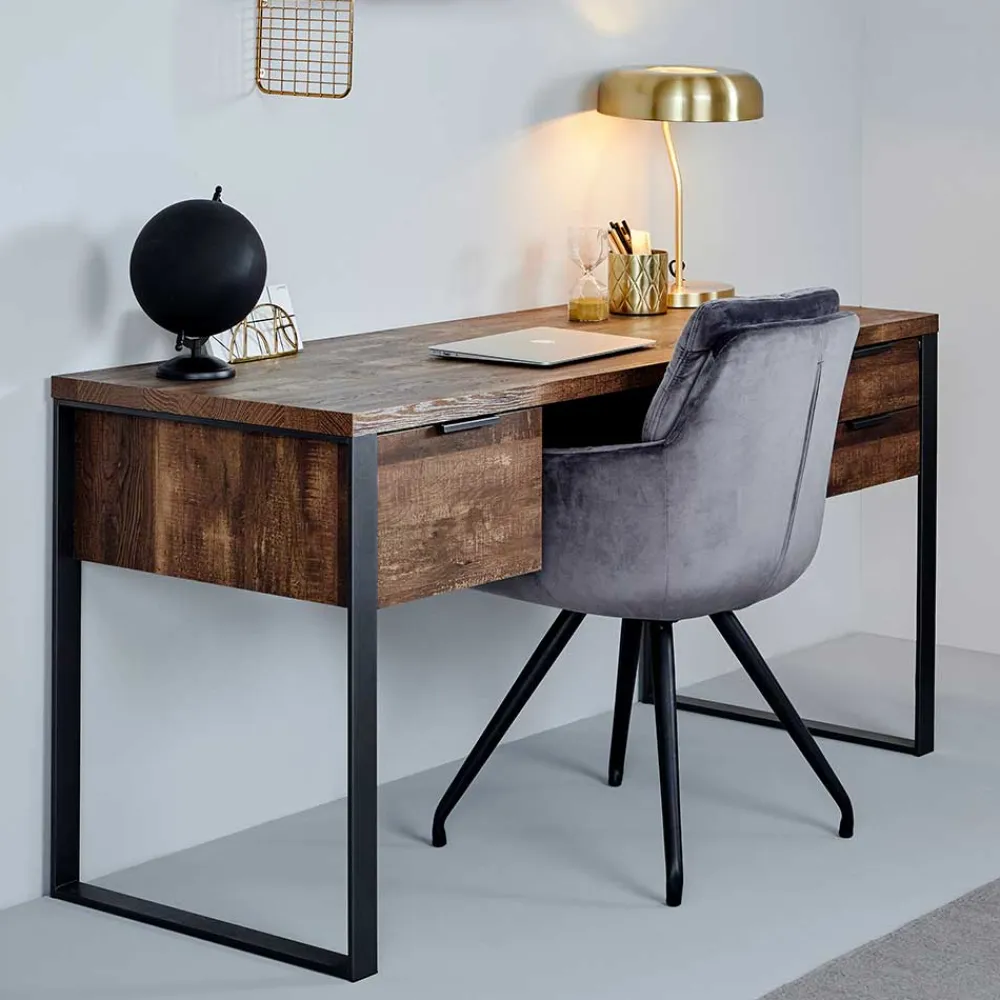 Kinder Wohnen Schreibtisch in Vintage Eiche Dekor - Srecla