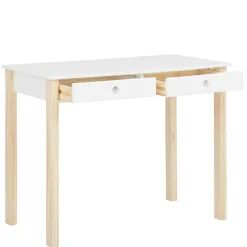 Wohnen Jugendzimmertische|Kinderschreibtische*Schreibtisch in Weiß mit Kiefer - Cayman