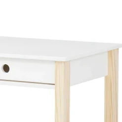 Wohnen Jugendzimmertische|Kinderschreibtische*Schreibtisch in Weiß mit Kiefer - Cayman