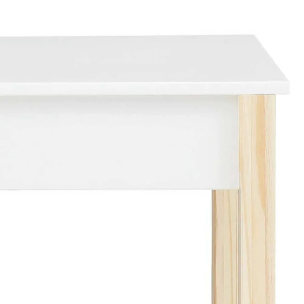 Wohnen Jugendzimmertische|Kinderschreibtische*Schreibtisch in Weiß mit Kiefer - Cayman