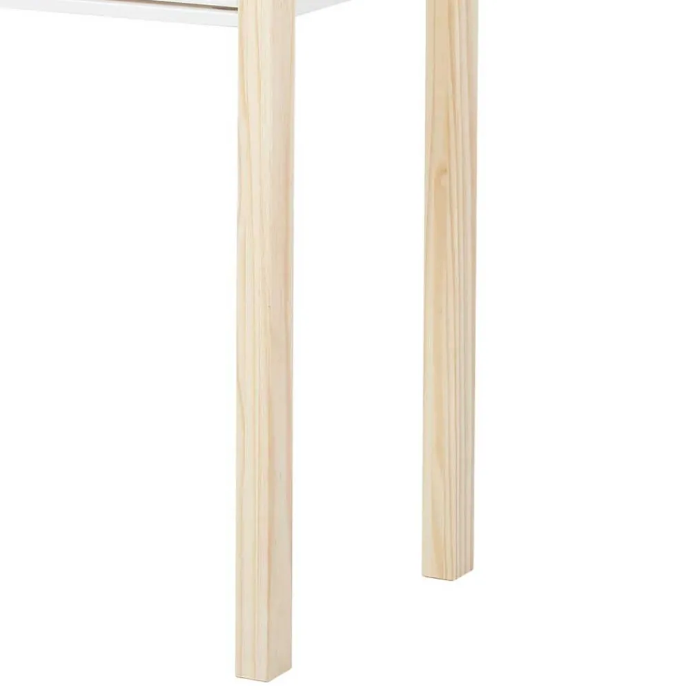 Wohnen Jugendzimmertische|Kinderschreibtische*Schreibtisch in Weiß mit Kiefer - Cayman