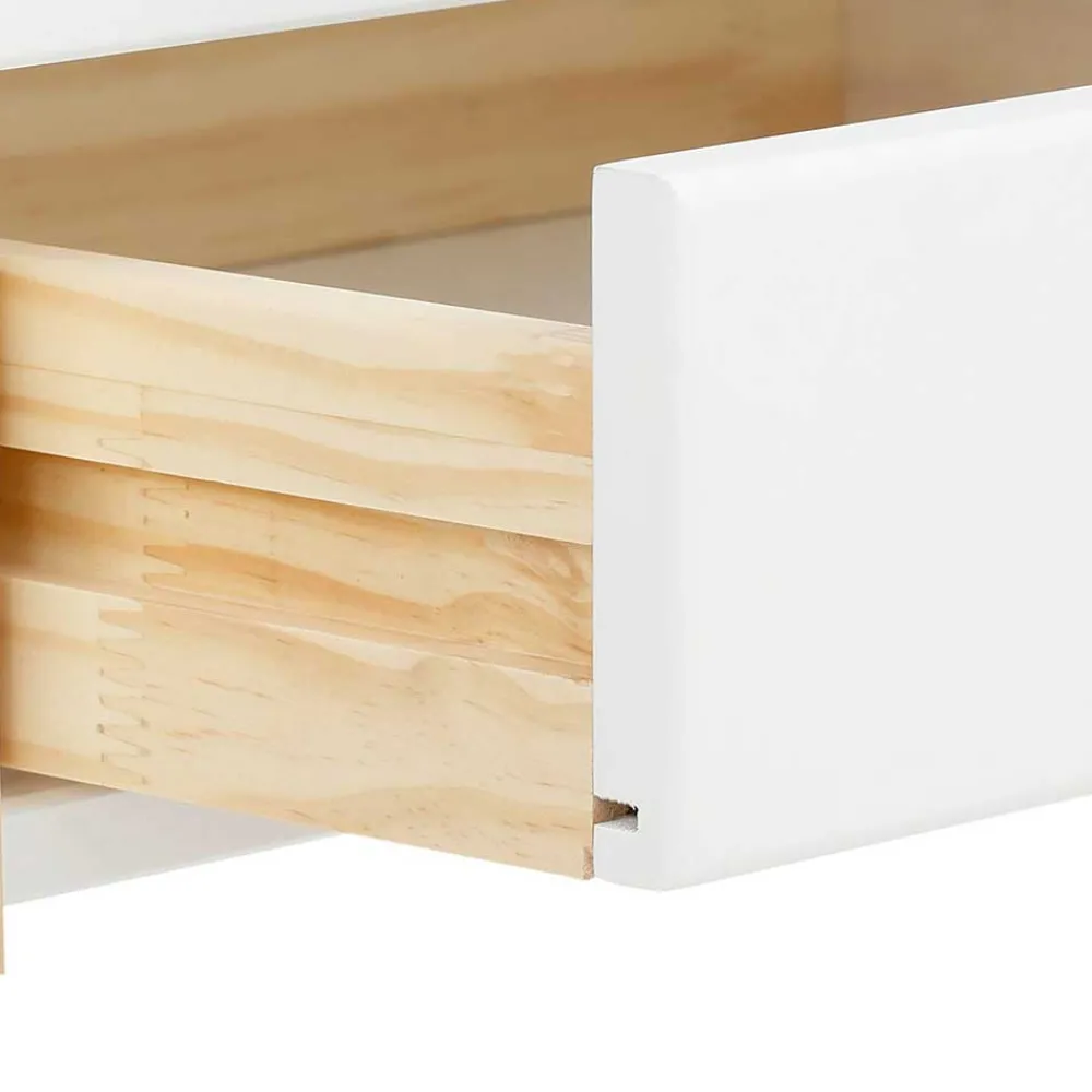 Wohnen Jugendzimmertische|Kinderschreibtische*Schreibtisch in Weiß mit Kiefer - Cayman