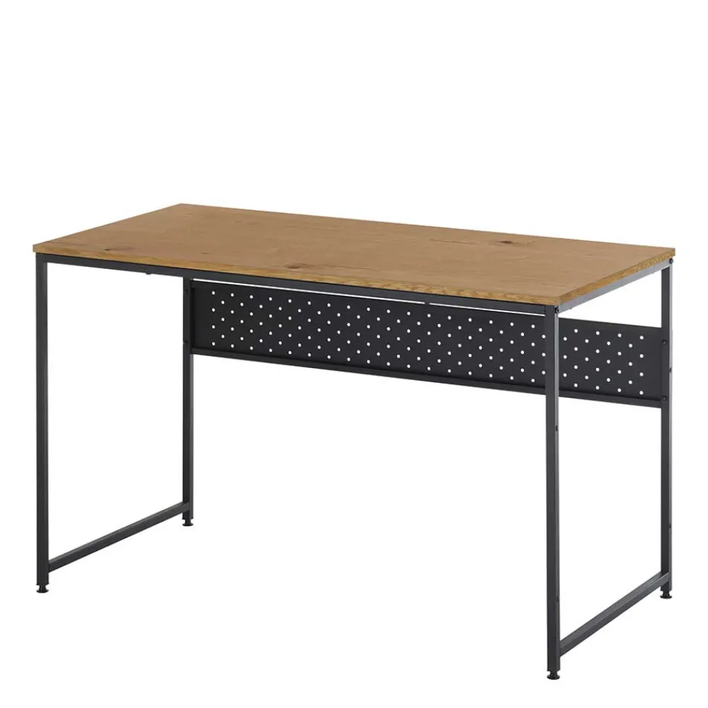 Wohnen Bürotische*Schreibtisch in Wildeiche Optik und Schwarz - Caprera