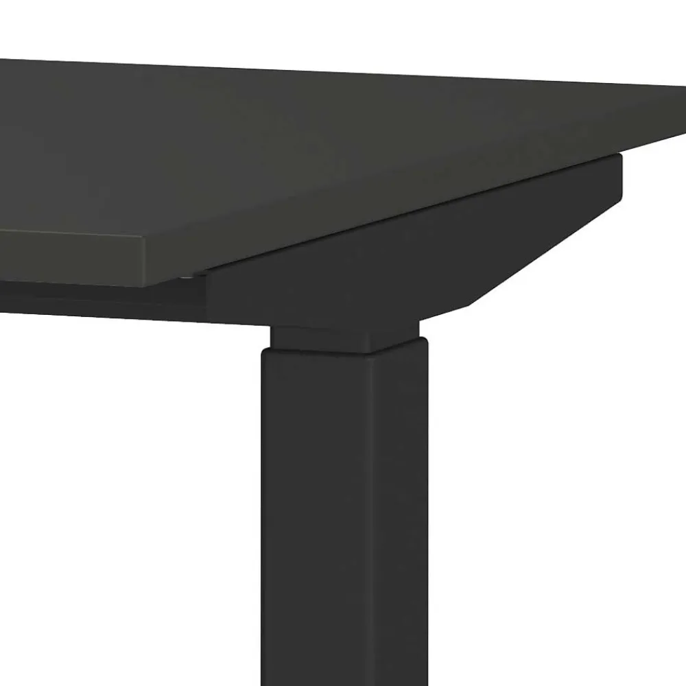 Wohnen Bürotische*Schreibtisch Kombination in Dunkelgrau - Espnoz (zweiteilig)