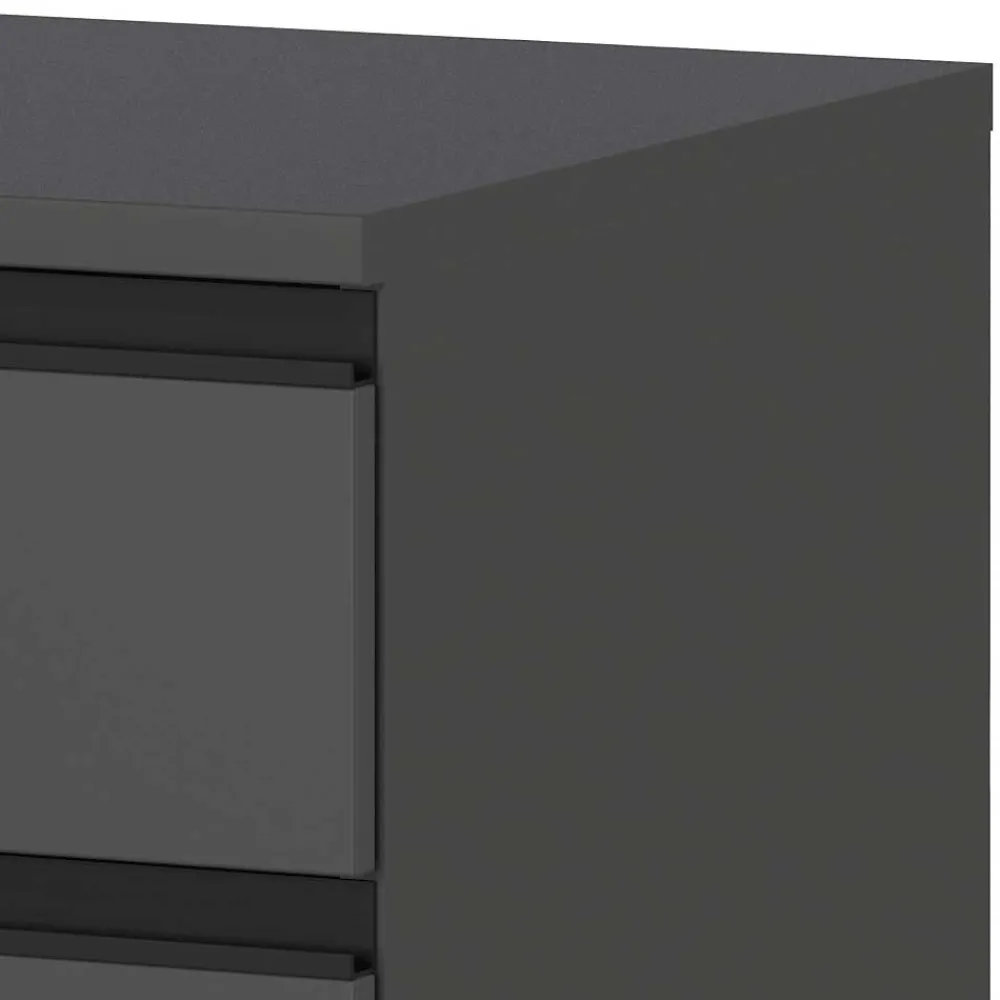 Wohnen Bürotische*Schreibtisch Kombination in Dunkelgrau - Espnoz (zweiteilig)