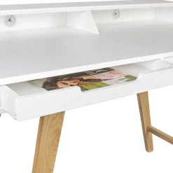 Wohnen Bürotische*Schreibtisch mit Aufsatz & zwei Schubladen - Hank