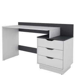 Kinder Wohnen Schreibtisch mit drei Schubladen und Aufsatz - Dotagon