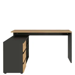 Wohnen Bürotische|Kinderschreibtische*Schreibtisch mit Regal - 4 Fächer & 3 Schubladen - Contrage