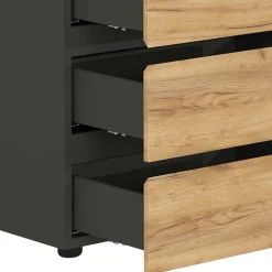 Wohnen Bürotische|Kinderschreibtische*Schreibtisch mit Regal - 4 Fächer & 3 Schubladen - Contrage