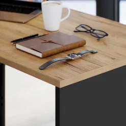 Wohnen Bürotische|Kinderschreibtische*Schreibtisch mit Regal - 4 Fächer & 3 Schubladen - Contrage