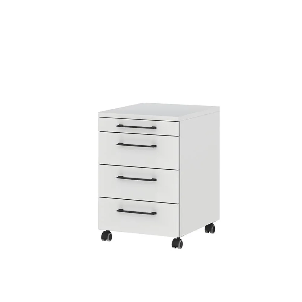 Wohnen Bürotische|Tische*Schreibtisch mit Rollcontainer Set - Chilena (zweiteilig)