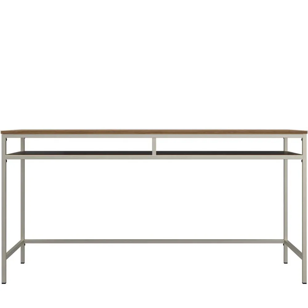 Wohnen Bürotische*Schreibtisch mit Staufach in Walnuss Optik - Streetline